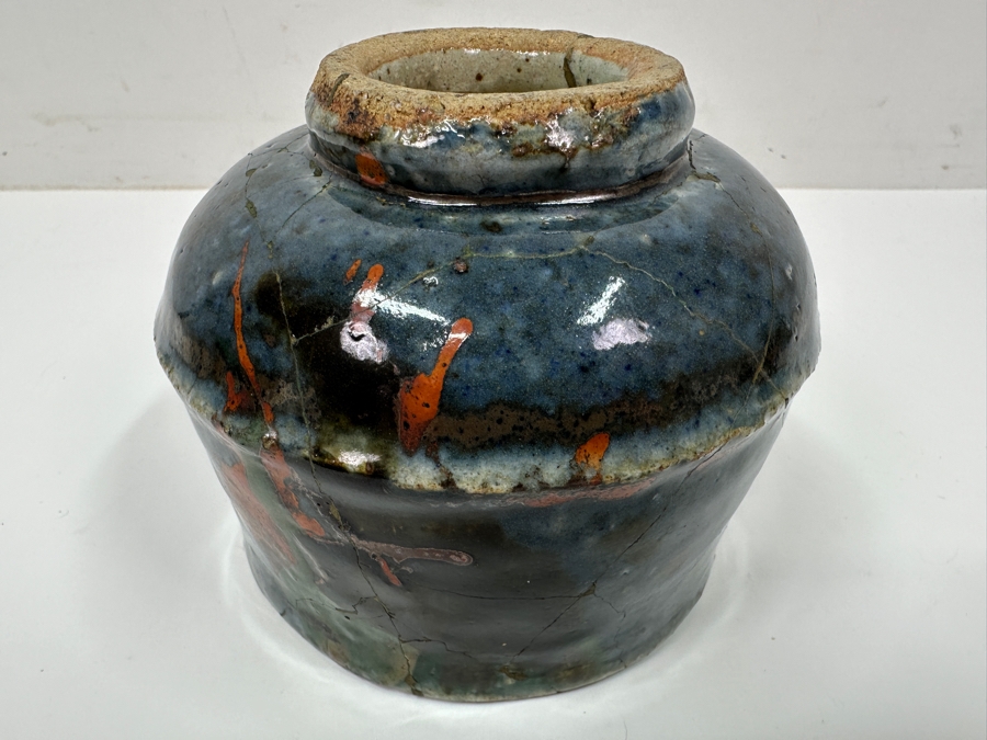 Kawai Kanjiro (1890-1966, Japanese) Original Studio Pottery Tea Bowl Chawan Vintage 1964 4.75'W X 4'H - Key Figure In The Mingei (Folk-Art) Studio Pottery Movement (Has Been Professionally Repaired) Estimate $1,000-$3,000 [Photo 10]