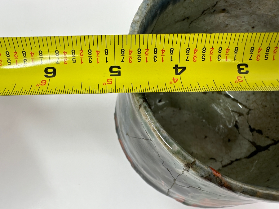 Kawai Kanjiro (1890-1966, Japanese) Original Studio Pottery Tea Bowl Chawan Vintage 1964 4.75'W X 4'H - Key Figure In The Mingei (Folk-Art) Studio Pottery Movement (Has Been Professionally Repaired) Estimate $1,000-$3,000 [Photo 13]