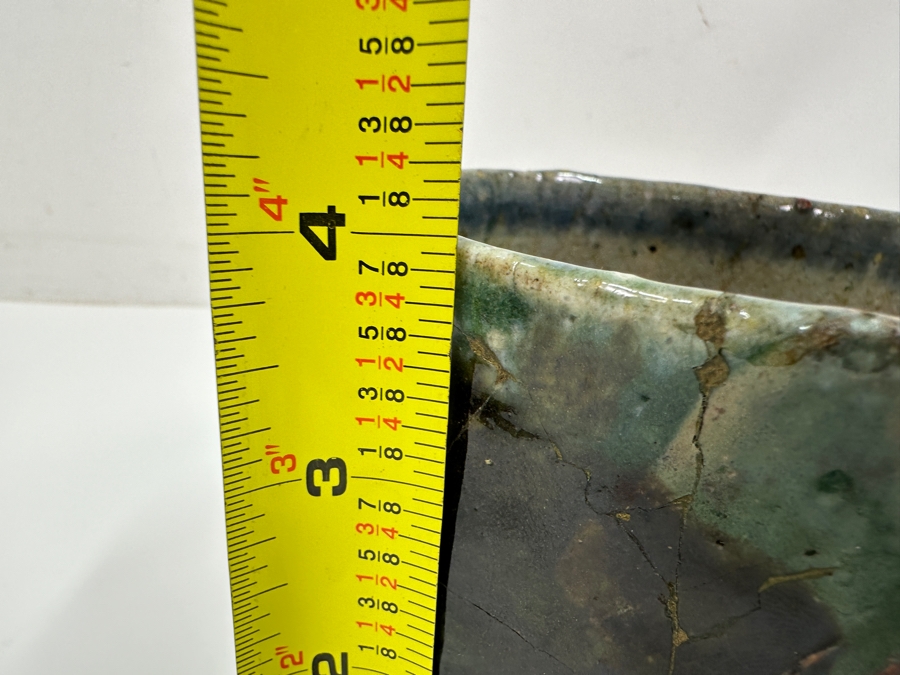 Kawai Kanjiro (1890-1966, Japanese) Original Studio Pottery Tea Bowl Chawan Vintage 1964 4.75'W X 4'H - Key Figure In The Mingei (Folk-Art) Studio Pottery Movement (Has Been Professionally Repaired) Estimate $1,000-$3,000 [Photo 14]