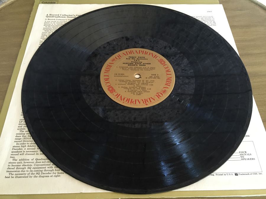 Percy Faith And His Orchestra - Joy - Columbia ‎- CQ 31301 - Quadraphonic [Photo 5]