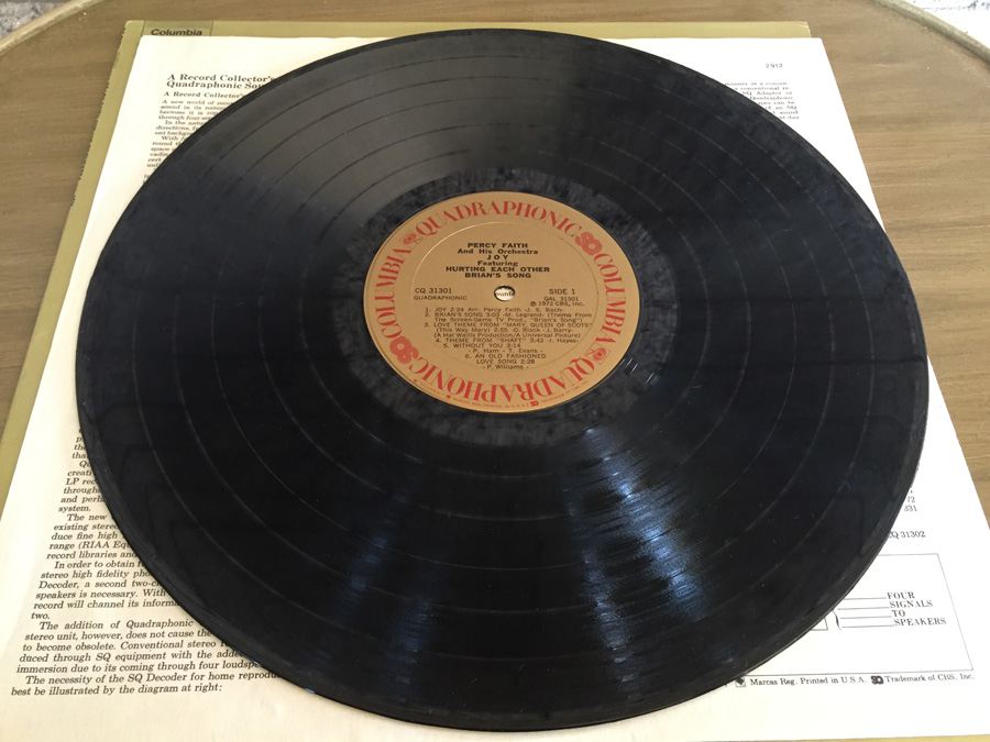Percy Faith And His Orchestra - Joy - Columbia ‎- CQ 31301 - Quadraphonic [Photo 3]