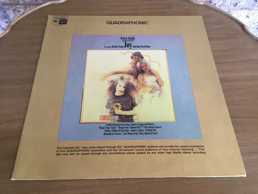 Percy Faith And His Orchestra - Joy - Columbia ‎- CQ 31301 - Quadraphonic