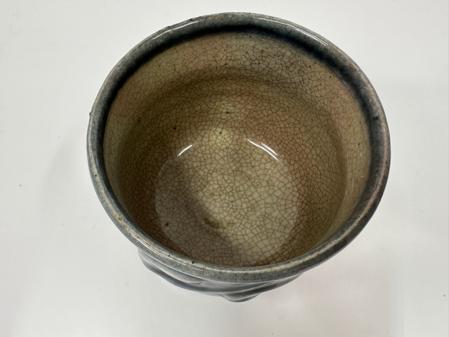 Kawai Kanjiro (1890-1966, Japanese) Original Studio Pottery Tea Bowl Chawan Vintage 1955 4.5'W X 4'H - Key Figure In The Mingei (Folk-Art) Studio Pottery Movement Estimate $1,500-$4,500 [Photo 5]