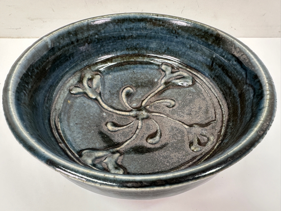 Kawai Kanjiro (1890-1966, Japanese) Original Studio Pottery Bowl Vintage 1955 8.5'W X 3.5'H - Key Figure In The Mingei (Folk-Art) Studio Pottery Movement Estimate $1,000-$3,000 [Photo 2]