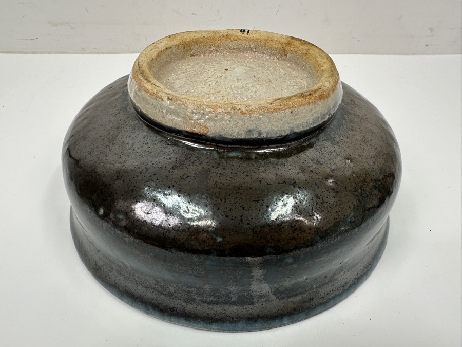 Kawai Kanjiro (1890-1966, Japanese) Original Studio Pottery Bowl Vintage 1955 8.5'W X 3.5'H - Key Figure In The Mingei (Folk-Art) Studio Pottery Movement Estimate $1,000-$3,000 [Photo 7]