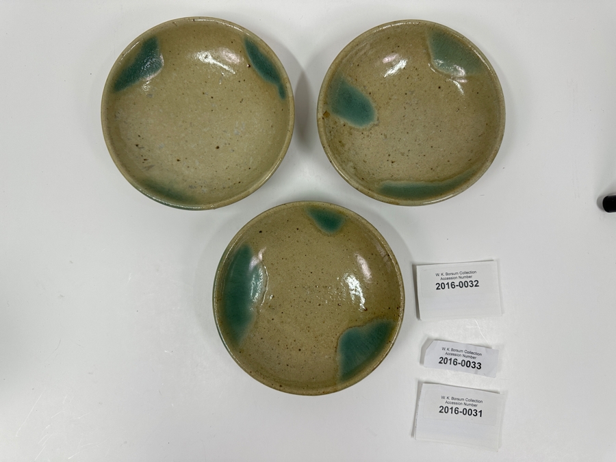 Atsuya Hamada (1932-1986, Japanese) Original Studio Pottery (3) Dishes Vintage 1972 6.25'W - Son Of Shoji Hamada - Estimate $250-$600 [Photo 12]