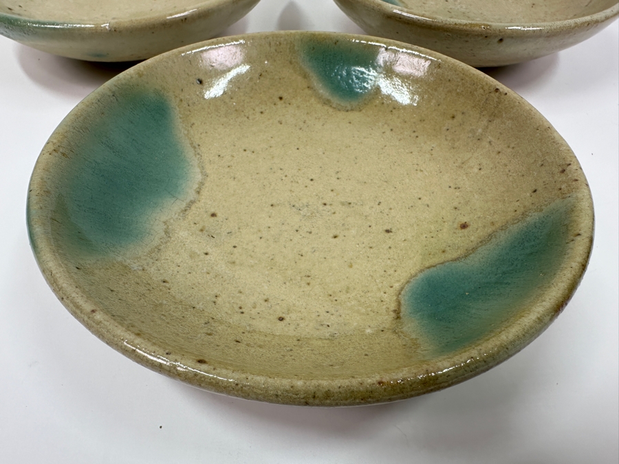 Atsuya Hamada (1932-1986, Japanese) Original Studio Pottery (3) Dishes Vintage 1972 6.25'W - Son Of Shoji Hamada - Estimate $250-$600 [Photo 5]