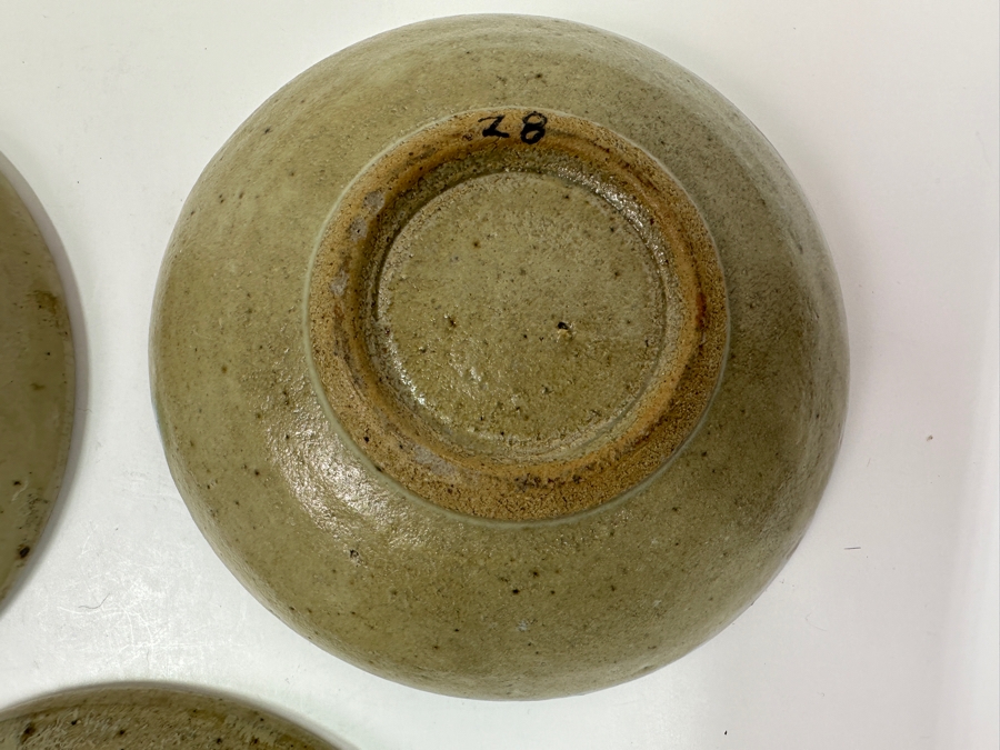 Atsuya Hamada (1932-1986, Japanese) Original Studio Pottery (3) Dishes Vintage 1972 6.25'W - Son Of Shoji Hamada - Estimate $250-$600 [Photo 7]