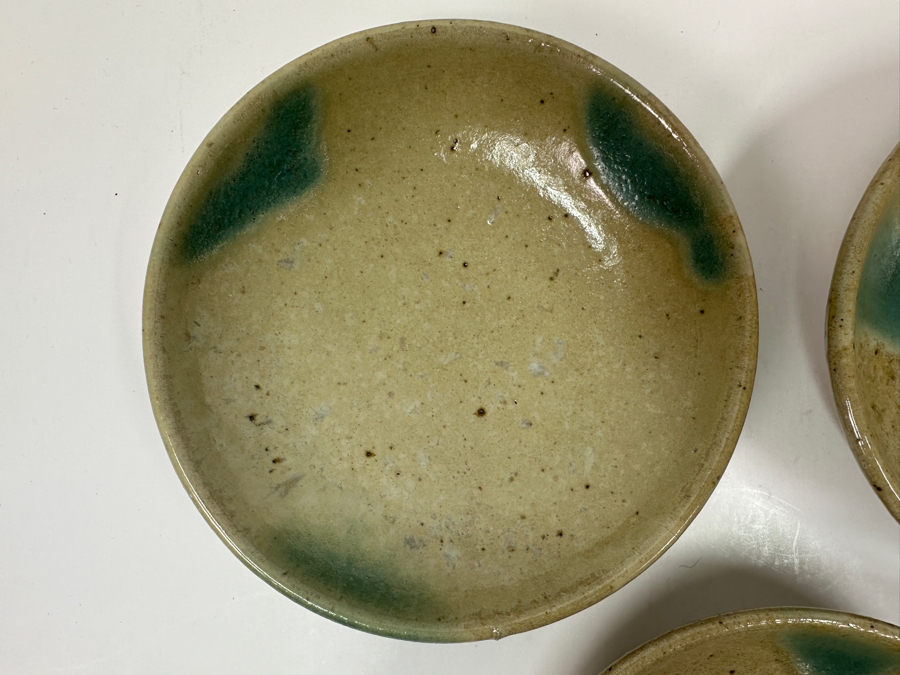 Atsuya Hamada (1932-1986, Japanese) Original Studio Pottery (3) Dishes Vintage 1972 6.25'W - Son Of Shoji Hamada - Estimate $250-$600 [Photo 4]