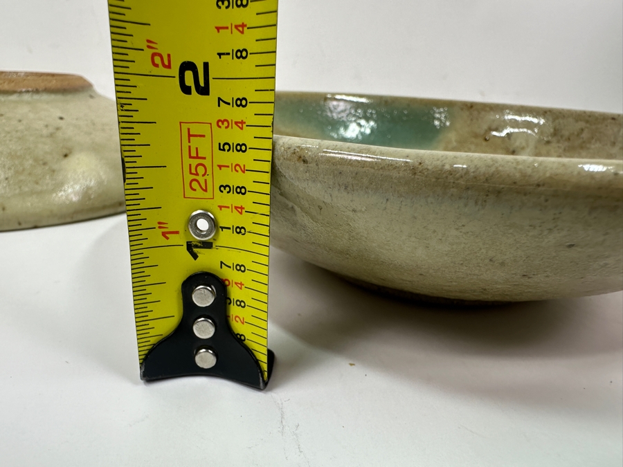 Atsuya Hamada (1932-1986, Japanese) Original Studio Pottery (3) Dishes Vintage 1972 6.25'W - Son Of Shoji Hamada - Estimate $250-$600 [Photo 9]