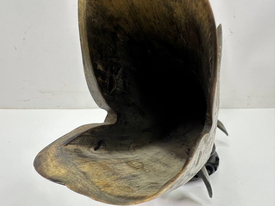 Vintage Japanese Folk Art Carved Horn Koi Fish Sculpture 16'W X 7'H [Photo 5]