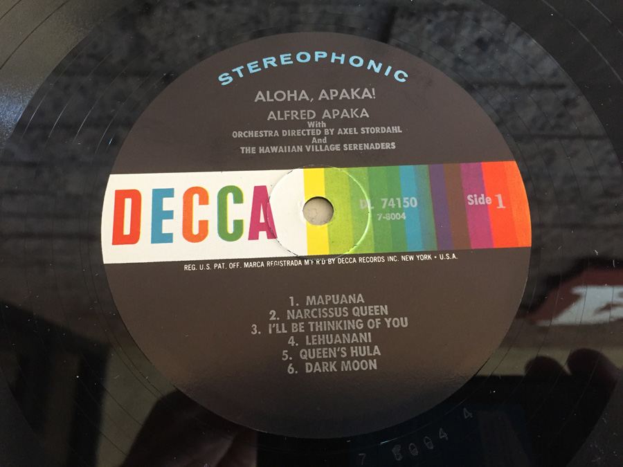 Alfred Apaka ‎- Aloha, Apaka! - Decca ‎- DL 74150 [Photo 4]