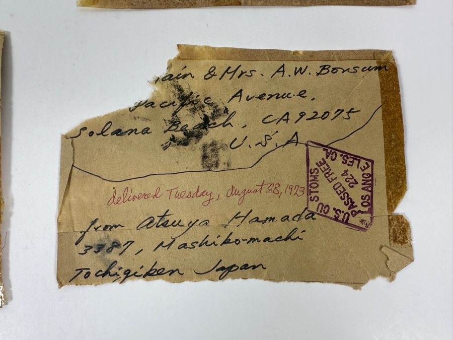 (4) Hand Signed Packaging Address Labels From Atsuya Hamada To Client [Photo 5]