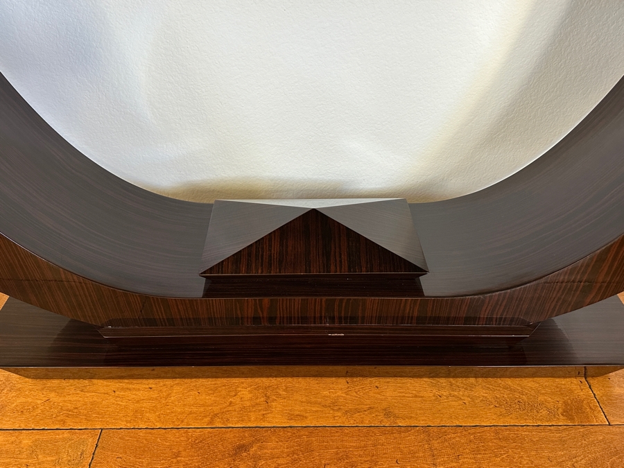 Art Deco Console Table in Dark Finish 84'W x 18'D x 31'H [Photo 6]