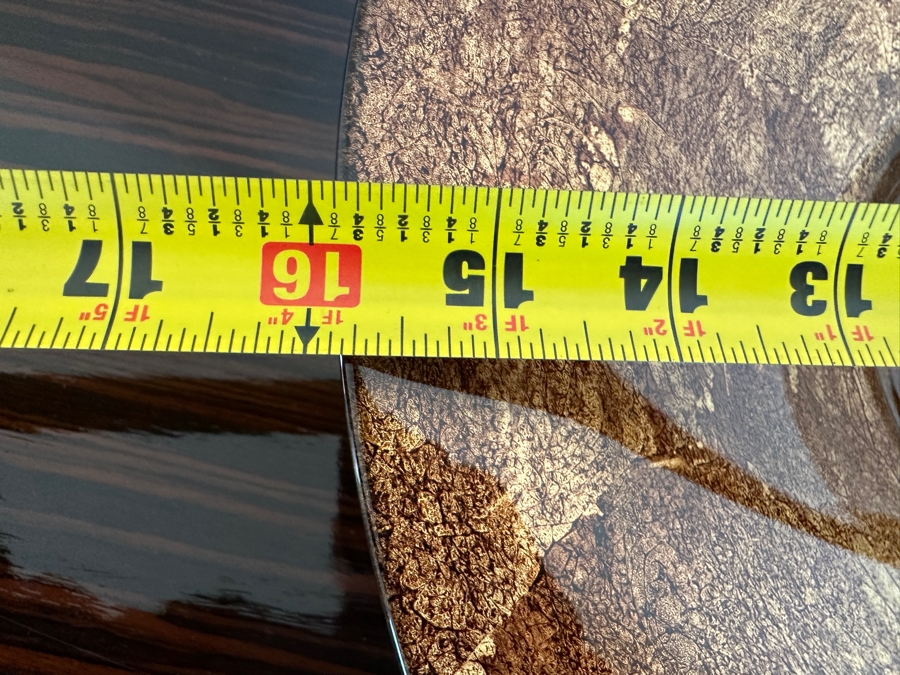 Decorative Gold Leaf Glass Bowl 16'W [Photo 5]