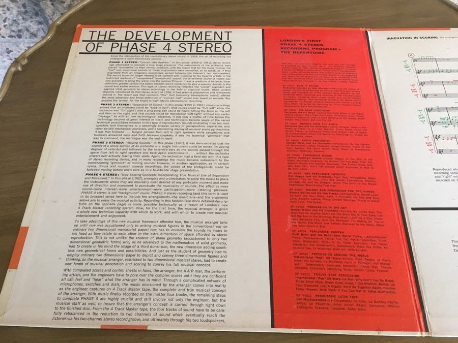 Edmundo Ros And His Orchestra - Bongos From The South - London Records ‎- SP 44003 - Phase 4 Stereo [Photo 3]