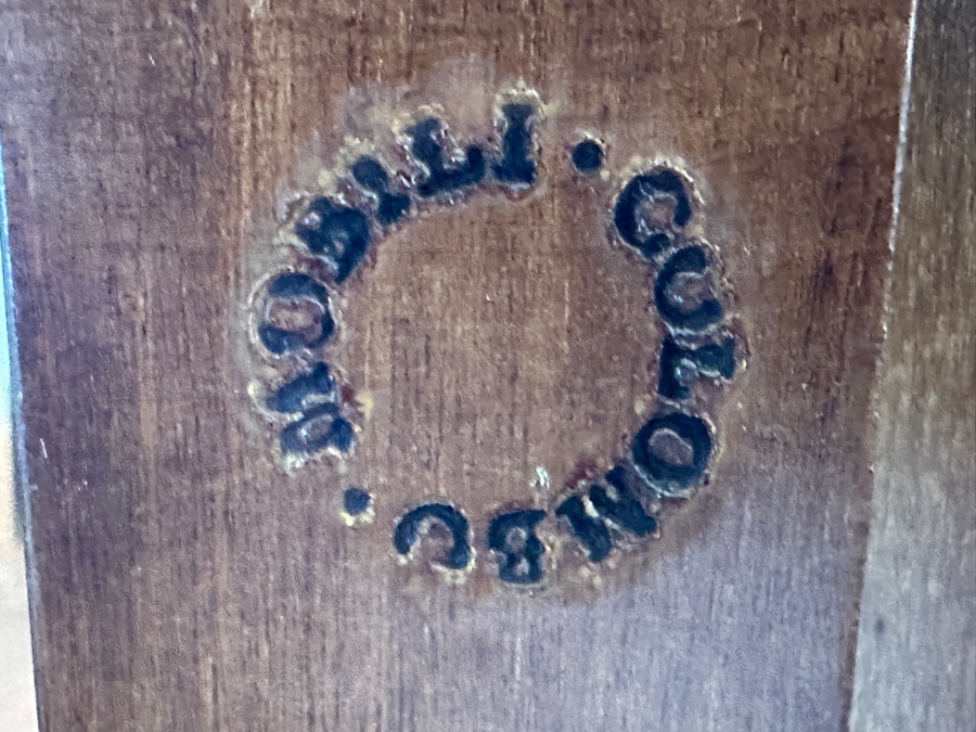 Colombo Mobili Biedermeier Style Chest of Drawers Plume Walnut, Palisanderwood, Geometric Inlays, Bronze mountings 43.25'W  x 19.75'D x 33.5'H Retails At Baker Furniture Laguna Niguel For $7,000 [Photo 11]