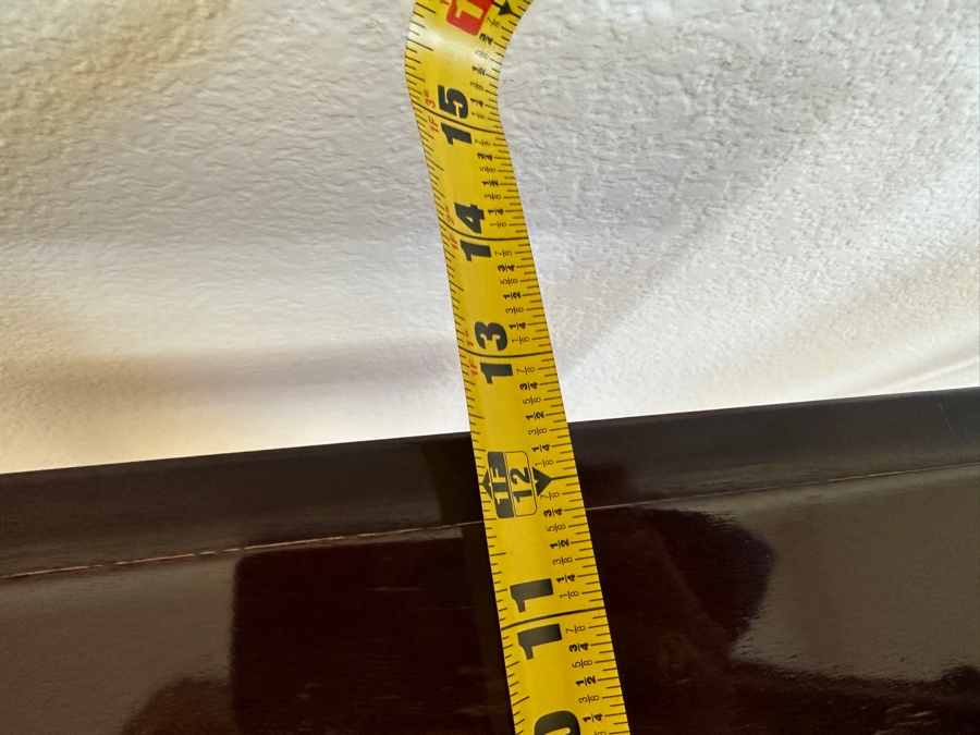 Barbara Barry for Baker Dark Wood Accent Table With Drawer And Shelf 17'W x 12'D x 26'H [Photo 7]