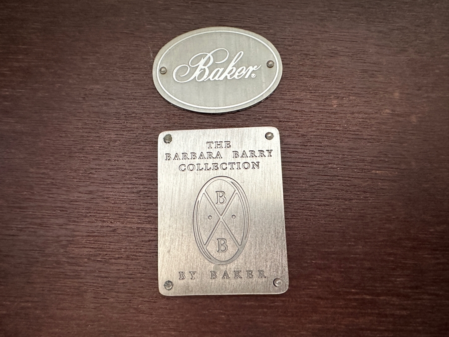 Barbara Barry for Baker Dark Wood Accent Table With Drawer And Shelf 17'W x 12'D x 26'H [Photo 10]