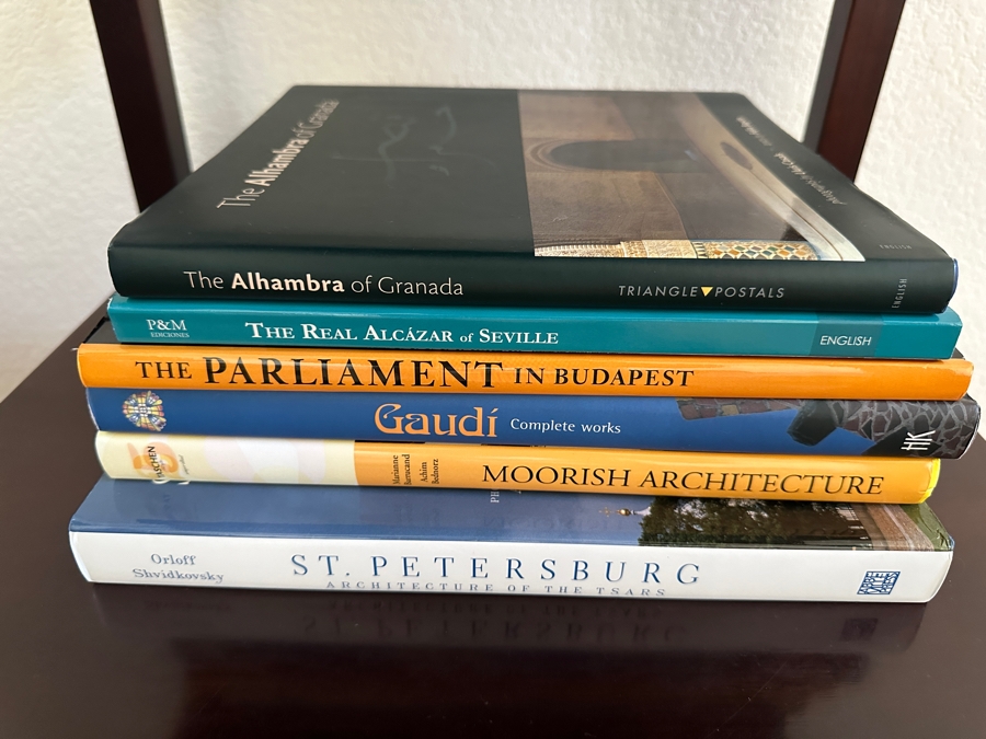 Stack Of Hardcover Coffee Table Books On Architecture And Art History [Photo 3]