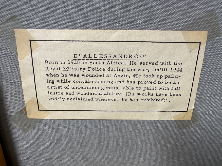 Dallessandro Still Life Painting On Canvas 24'W X 36'H 28.5'W X 40.5'H [Photo 11]
