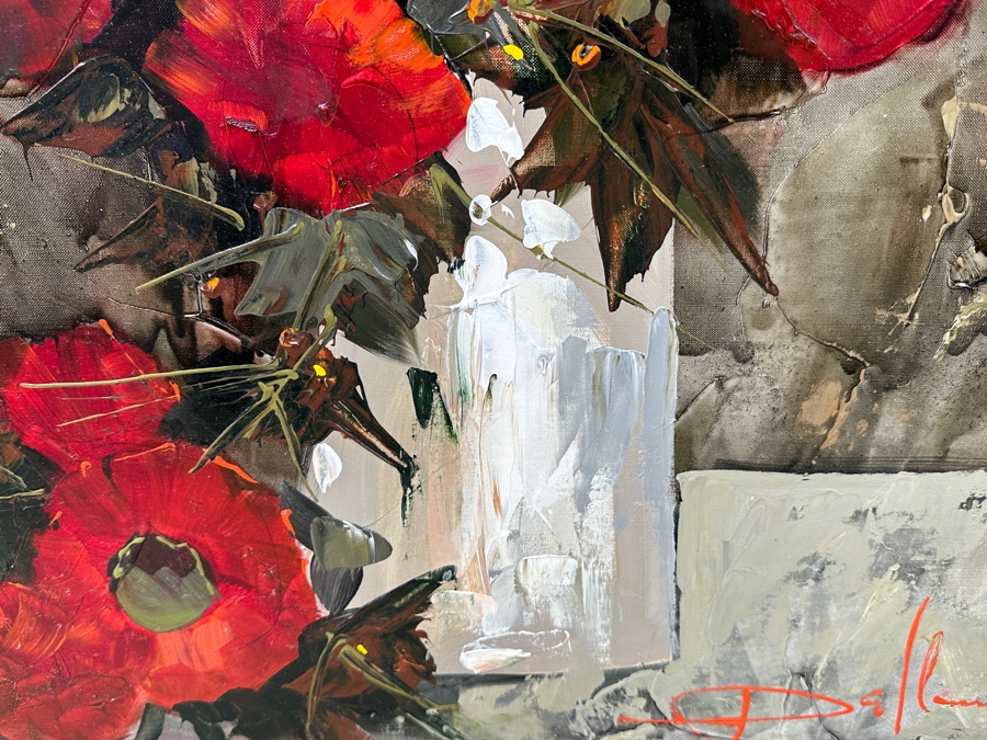 Dallessandro Still Life Painting On Canvas 24'W X 36'H 28.5'W X 40.5'H [Photo 4]