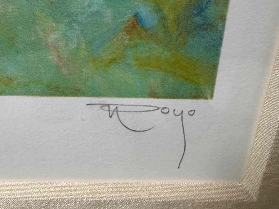 Jose Royo (B. 1941, Spanish) Limited Edition Serigraph Titled 'El Paseo' 24' X 30' Framed 39' X 45' Hand Signed And Numbered 273 Of 275 (White Edition) Retailed For $3,500 [Photo 4]