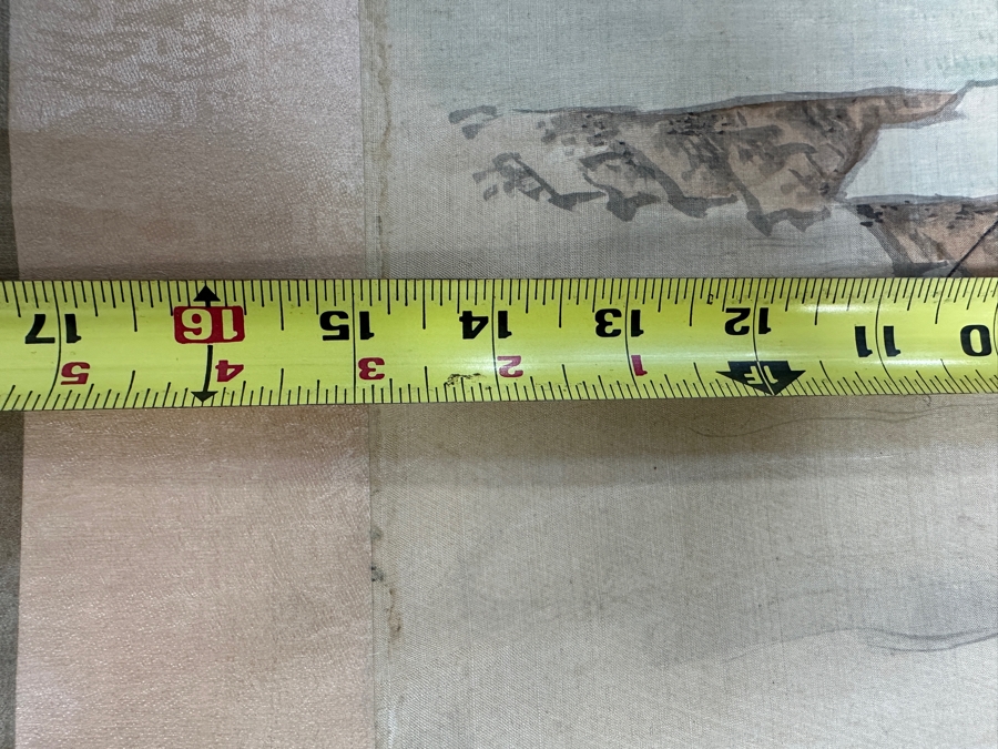 Vintage Asian Original Scroll Painting 15'W X 32'L
 [Photo 12]