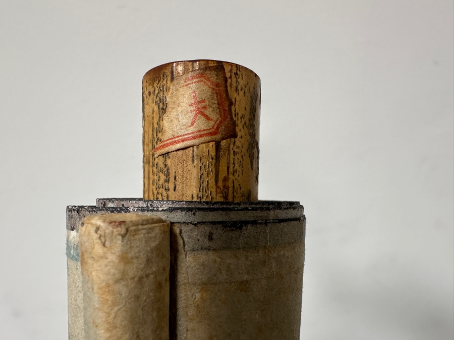 Vintage Japanese Ink Calligraphy Scroll Painting Kakejiku 7.5'W X 43'L [Photo 9]