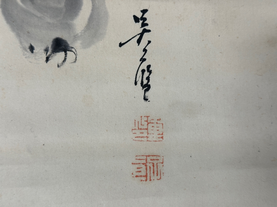 Vintage Japanese Original Scroll Painting 13.5'W X 52'L [Photo 16]