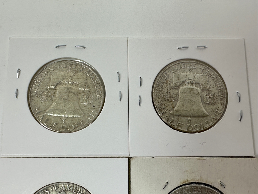 Just Added - (4) Silver Franklin Half Dollars: (1) 1961-D & (3) 1962-D [Photo 7]