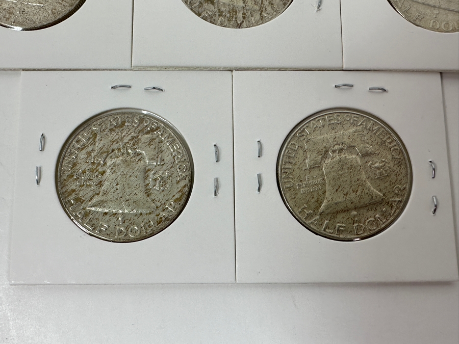 Just Added - (5) Silver Franklin Half Dollars: (4) 1963-D & (1) 1965-D [Photo 10]