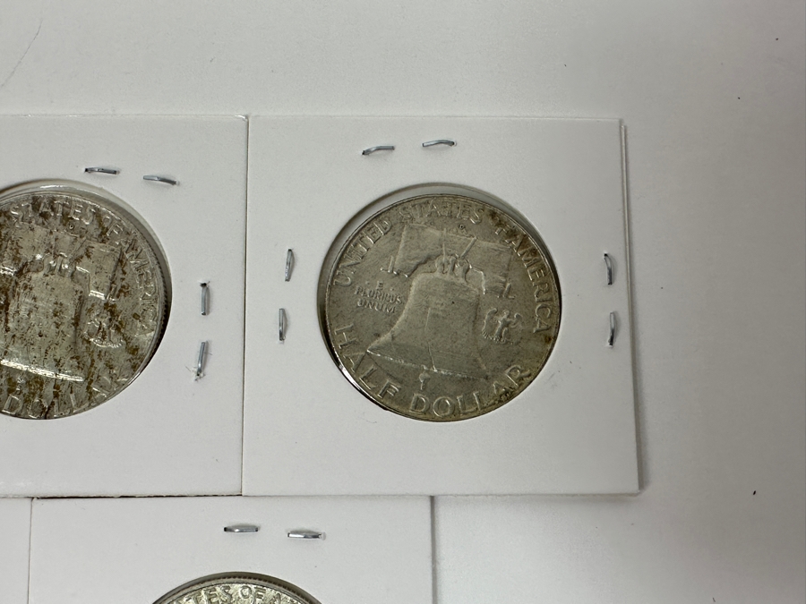 Just Added - (5) Silver Franklin Half Dollars: (4) 1963-D & (1) 1965-D [Photo 9]