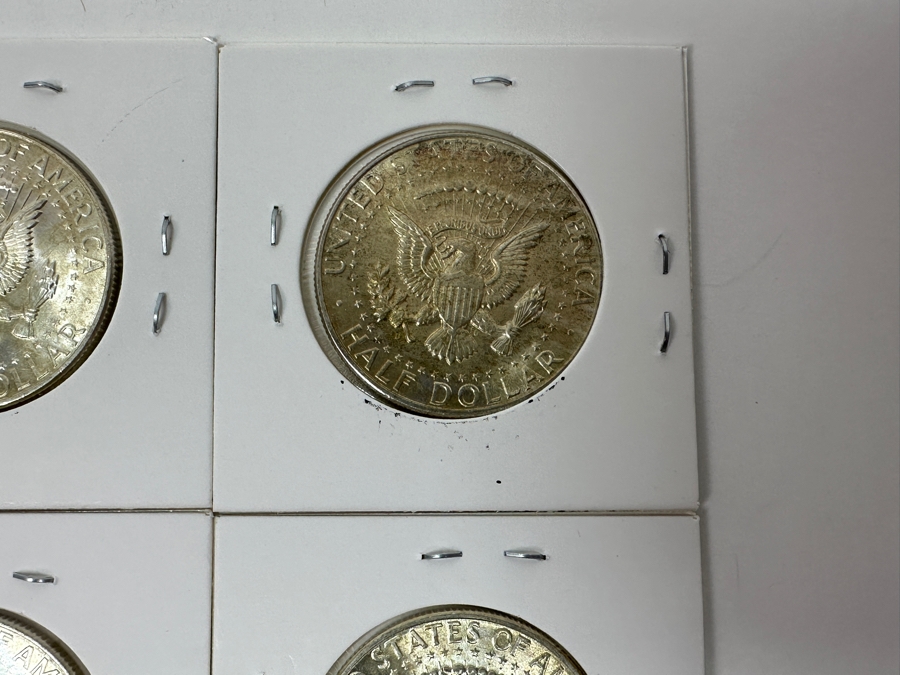 Just Added - (4) 1964-D Uncirculated Silver Kennedy Half Dollars - Ready For Grading [Photo 8]