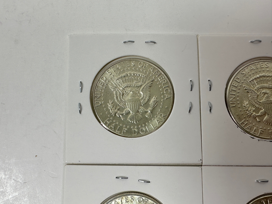 Just Added - (4) 1964 Uncirculated Silver Kennedy Half Dollars - (2) 1964 & (2) 1964-D - Ready For Grading [Photo 7]