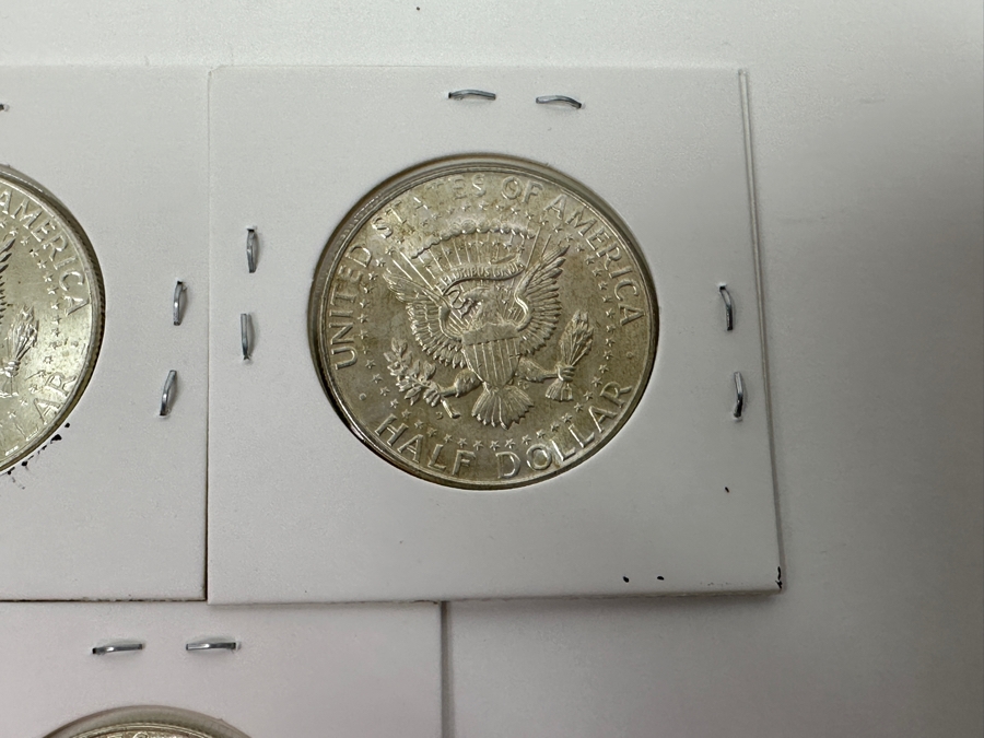 Just Added - (5) 1964 Uncirculated Silver Kennedy Half Dollars - Ready For Grading [Photo 10]