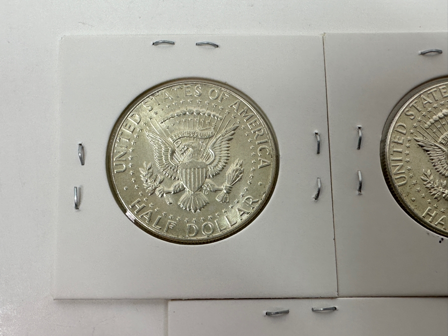 Just Added - (5) 1964 Uncirculated Silver Kennedy Half Dollars - Ready For Grading [Photo 8]