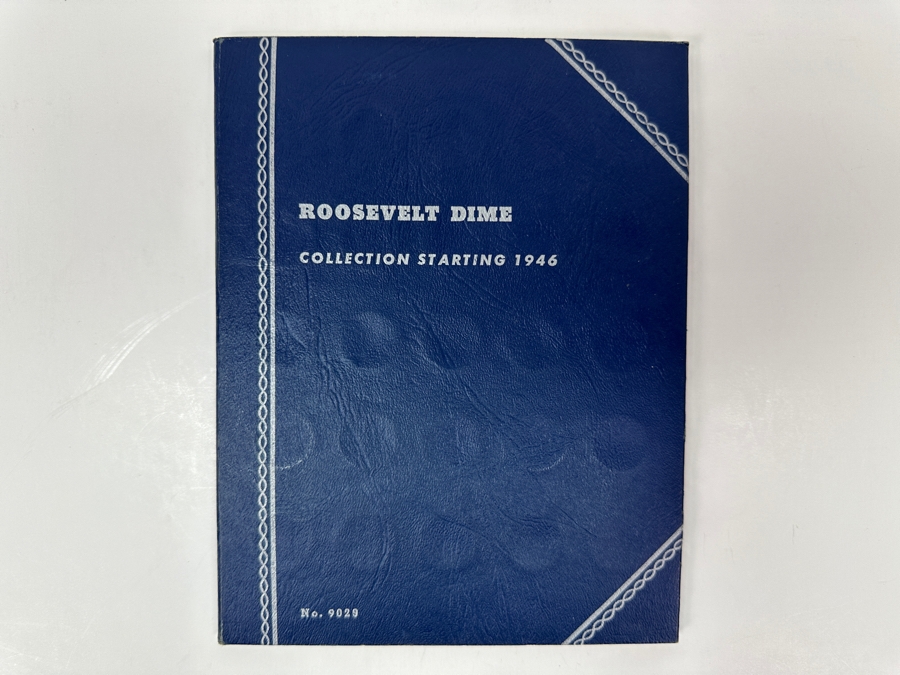 Just Added - Collection Of (47) Silver Roosevelt Dimes From 1946-1964 And (14) Clad Roosevelt Dimes In Whitman Coin Folder - (61) Total Roosevelt Dimes [Photo 11]
