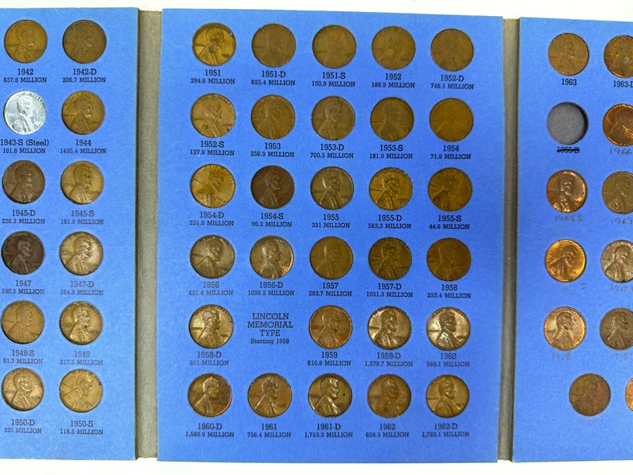Just Added - Complete Lincoln Head Cent Penny Collection Starting From 1941-1974 [Photo 6]