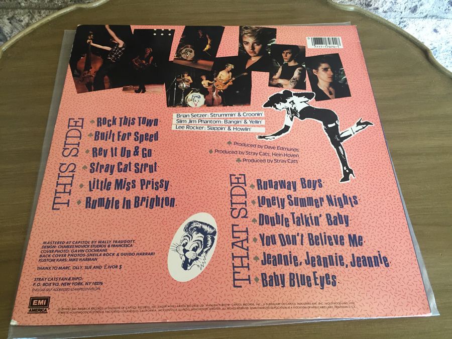 Stray Cats ‎- Built For Speed - EMI America ‎- ST-17070 [Photo 2]