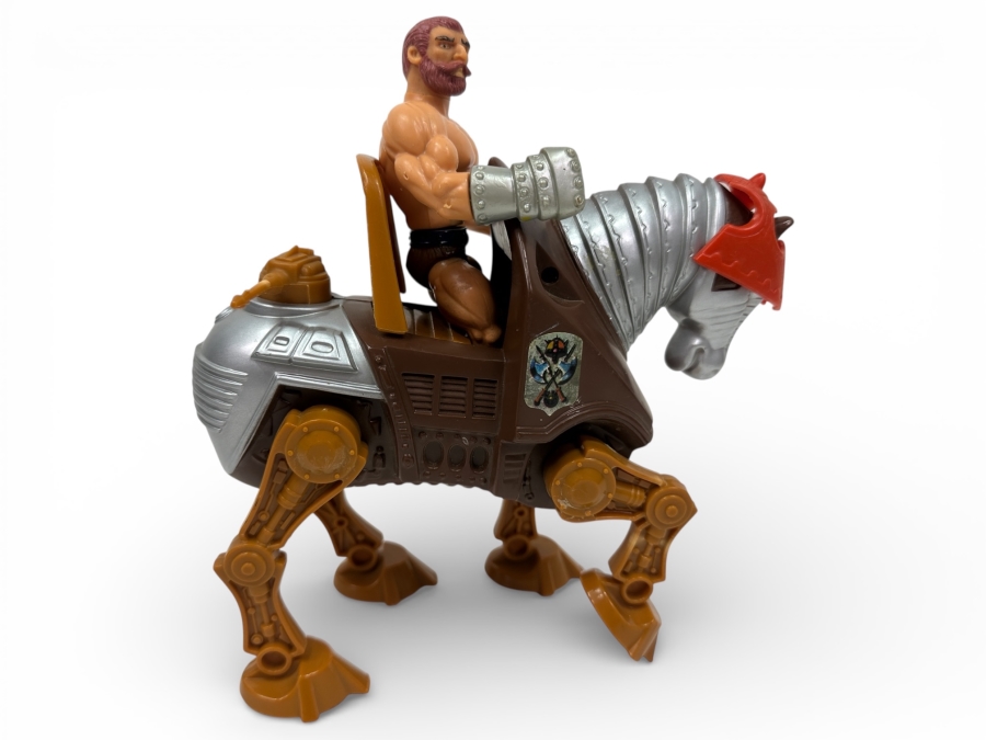 Just Added - Vintage 1983 Mattel Masters Of The Universe (MOTO) Stridor Mechanical War Horse Action Figure With Fisto Figure
