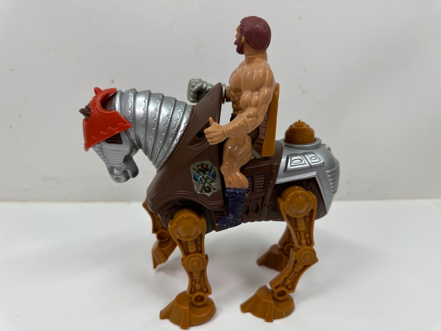 Just Added - Vintage 1983 Mattel Masters Of The Universe (MOTO) Stridor Mechanical War Horse Action Figure With Fisto Figure
 [Photo 6]