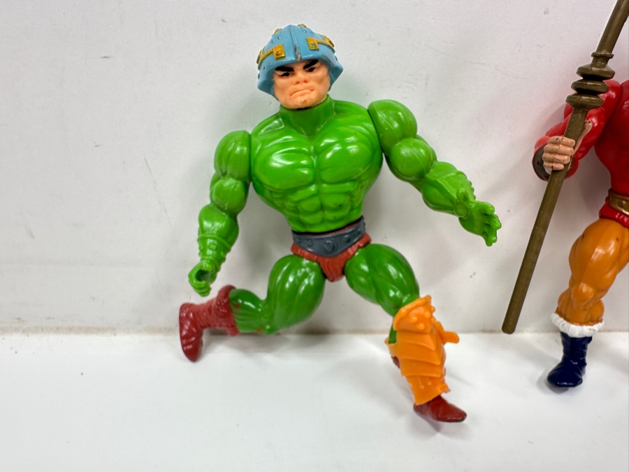 Just Added - (3) Vintage Mattel Masters Of The Universe (MOTO) Action Figures: Saurod, Man-At-Arms & King Randor (Saurod Action Figure Lever On Back Is Broken) [Photo 7]