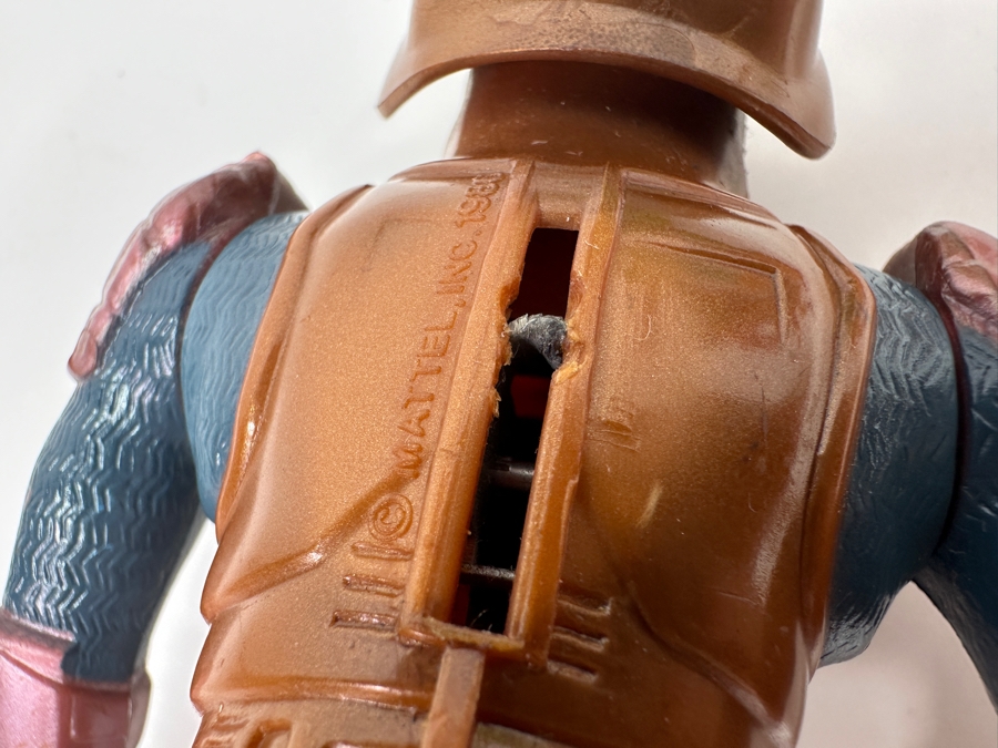 Just Added - (3) Vintage Mattel Masters Of The Universe (MOTO) Action Figures: Saurod, Man-At-Arms & King Randor (Saurod Action Figure Lever On Back Is Broken) [Photo 5]