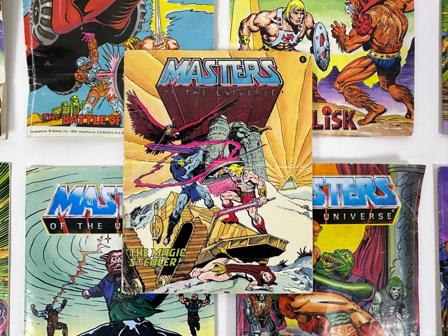 Just Added - (9) Vintage Masters Of The Universe Comic Books Collection Featuring He-Man And Skeletor In Various Adventures And Battles [Photo 2]