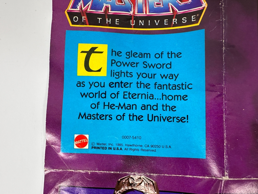 Just Added - Vintage 1985 Masters Of The Universe Double-Sided Poster Catalog Featuring The Collection Of MOTO Action Figures And Vehicles [Photo 7]