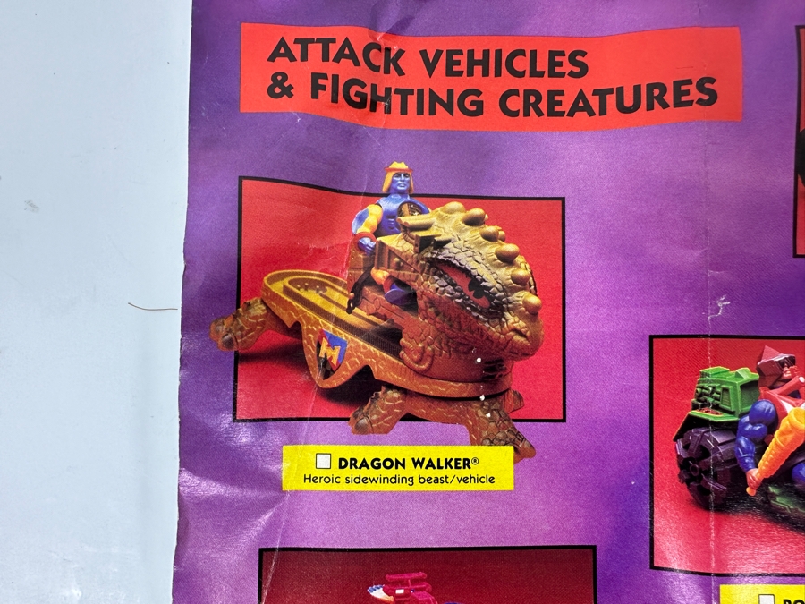 Just Added - Vintage 1985 Masters Of The Universe Double-Sided Poster Catalog Featuring The Collection Of MOTO Action Figures And Vehicles [Photo 13]