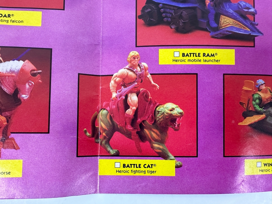 Just Added - Vintage 1985 Masters Of The Universe Double-Sided Poster Catalog Featuring The Collection Of MOTO Action Figures And Vehicles [Photo 14]