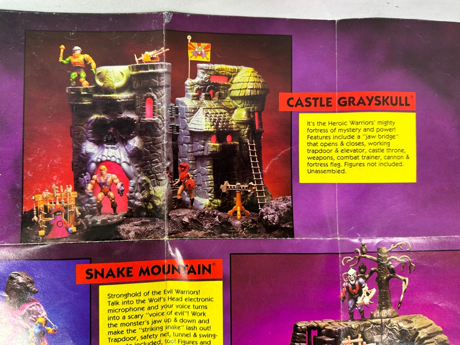 Just Added - Vintage 1985 Masters Of The Universe Double-Sided Poster Catalog Featuring The Collection Of MOTO Action Figures And Vehicles [Photo 8]