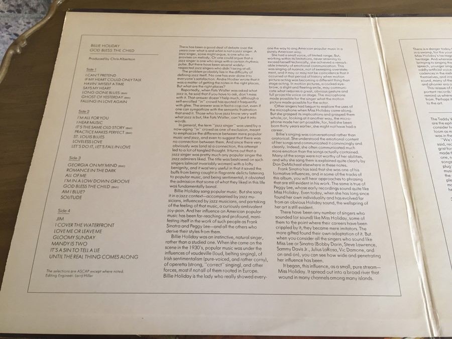 Billie Holiday ‎- God Bless The Child - Columbia ‎- G 30782 [Photo 3]